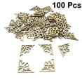 thumbnail image 5 of 100pcs Wood Vintage Corner Onlay Furniture Home Decorations Applique DIY Corner Decorative Protector Cover (Wood Applique, 30mm, 50pcs A Pack), 5 of 7