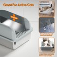 thumbnail image 3 of Caja de arena para gatos de acero inoxidable, 3 of 8