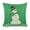 Green Snowman Painting - Winter Places 1, variant on Green Snowman Painting - Winter Places Linen toss pillowcase decoration pillowcase gifting preferred 20x20 inch cushion cover sofa pillowcase sofa bedroom living room car