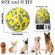 thumbnail image 2 of Pelota para perros amarilla y gris, juguete indestructible, material interactivo, flotante, para perros grandes, medianos y pequeños (1 unidad), 2 of 5