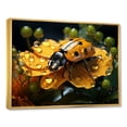 thumbnail image 2 of Designart "The Splendid Travel Of Sunshine Ladybugs" Ladybug Floater Framed Wall Art Prints, 2 of 5