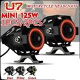 thumbnail image 2 of GRESHAM Ojos de ángel Faros LED para motocicletas Mini U7 Luz antiniebla Focos para motocicletas Accesorios de automóviles LED súper brillante Scooter Con interruptor Lámpara decorativa Lámpara de mot huangjie unisex, 2 of 2