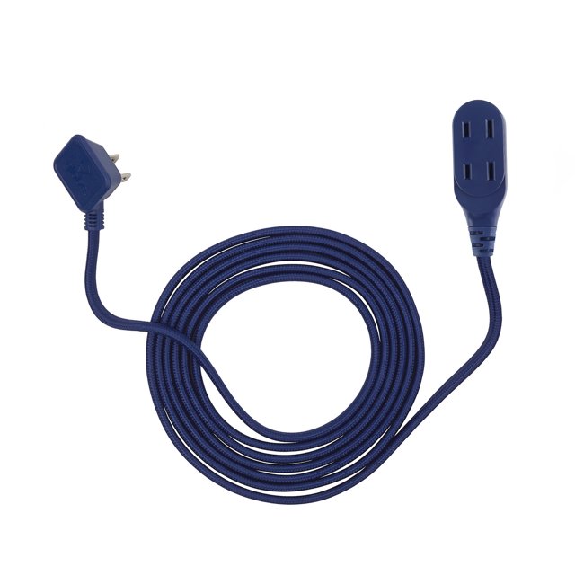 Globe Electric 9-ft Navy Fabric Extension Cord