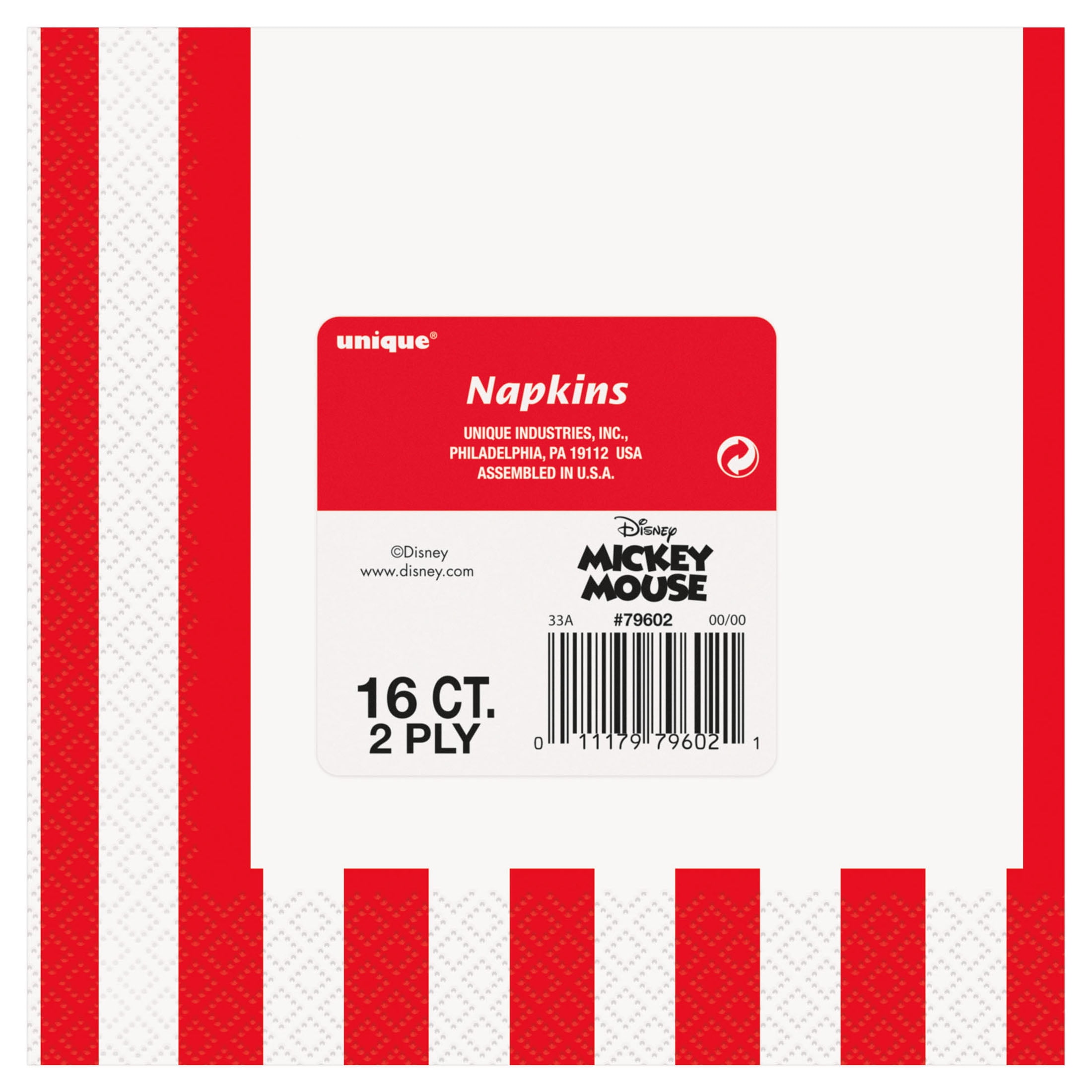 Multicolor Mickey Mouse Paper Luncheon Napkins, 6.5in, 16ct