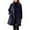 Navy, variant on Women's Coat Casual Design Sense Stand Solid Color Coat Wool Blend Overcoat for Women