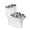 Cow Stripe Pattern, variant on HELLHERO Christmas Snowmen and Music Elastic Edge Fits All Toilet Shapes Toilet Lid Covers, Elastic Fabric, Washable and Reusable Toilet Protector Cover