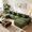 Green, variant on Homy Casa U Shaped Sectional Sofa, 167.6" Modular Corduroy Couch with Double Chaise, Camel