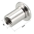 thumbnail image 4 of Unique Bargains M6x12mm Rivet Hex Socket Head Insert Nut Screw Post Nickel Plated 20pcs, 4 of 5