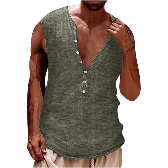 Nnhblu Tank Top Men Round Neck Sleeveless Gym Shirts Men Graphic Funny Green XXL