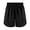 Black, variant on Women's Athletic Running Shorts with Zipper Pockets, Lined Sports Shorts