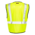 thumbnail image 2 of Kishigo - Double-Pocket Zippered Economy Class 2 Vest - 1537-1538 - Lime - Size: 4XL, 2 of 6