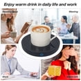thumbnail image 4 of Calentador de Tazas de Caf&eacute;, 36 Vatios Calentador Bebidas con Tres ajustes de Temperatura (Up To 176&deg;F/80℃), para T&eacute;/Agua/Leche Calienta Tazas(No Incluye Taza), 4 of 8