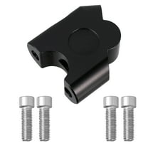 SOPOTUTU Motorcycle Handlebar Riser Adapter Set, Aluminum Alloy, Black, Compatible with Most Motorcycles