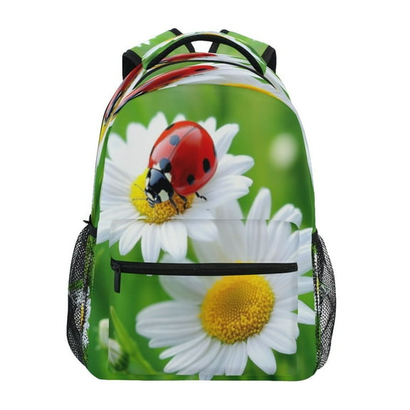 DIXRUYEE Backpack Schoolbag Ladybug's Delight Pattern 15L/18L 2-SIZE