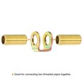 thumbnail image 5 of Unique Bargains M10x1mm Round Coupling Nut 30mm Threaded Tube Pipe Connector Extension Screw Rod Stud Extend Hardware 15 Pack, 5 of 5
