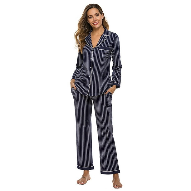 Selfieee Selfieee Women's Plus Size Cotton Sleepwear Pajamas Set
