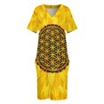 thumbnail image 4 of Flower of Life -Sunflower #1 Loose Pocket Dress dress party evening elegant luxury celebrity summer dresses, 4 of 7