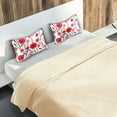 thumbnail image 5 of Yayeee Pillowcase Standard Size Set of 2 Satin Wrinkle Resistant Pillow Case, Pink Floral, 5 of 8
