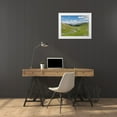 thumbnail image 3 of Zwick, Martin 14x12 White Modern Wood Framed Museum Art Print Titled - Horses on summer pasture The Suusamyr plain-a high valley in Tien Shan Mountains-Kyrgyzstan, 3 of 4