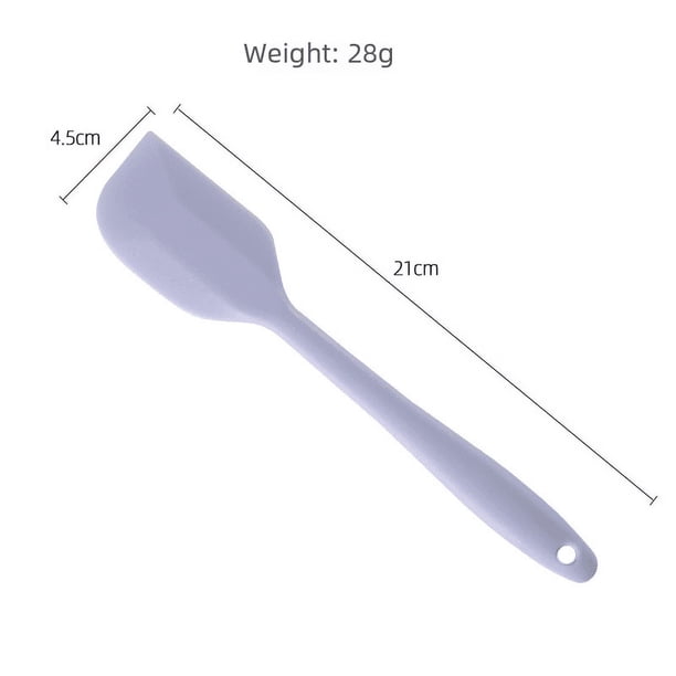Espátula de silicona integrada de tamaño pequeño y grande, herramienta para hornear, espátula de silicona resistente a la temperatura, espátula para crema y pasteles, espátula para hornear