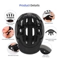 thumbnail image 3 of Baggra LED Turn Signal Cycling Helmet Breathable Comfortable Waterproof Safety with Front Rear Light Multiple Modes Remote Controller for Men Women Bike Electric, 3 of 7