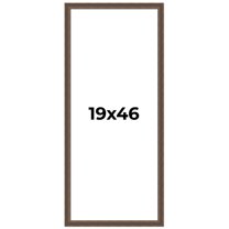 19x46 Frame Golden Caramel Solid Wood Bronze Picture Frame | 1.25 Inch Moulding Width | 0.5 Inch