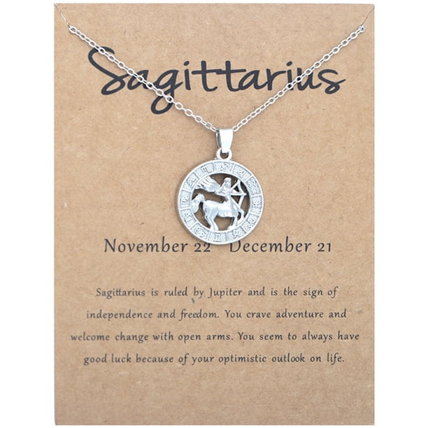 Fiudx Collar Del Zodiaco, Colgante de Las 12 Constelaciones, Collar con Dije Chapado En Aleación, Regalo Ideal para Cumpleaños, Aniversarios y Festividades, Perfecto para Mujeres y Niñas, Elegante pa