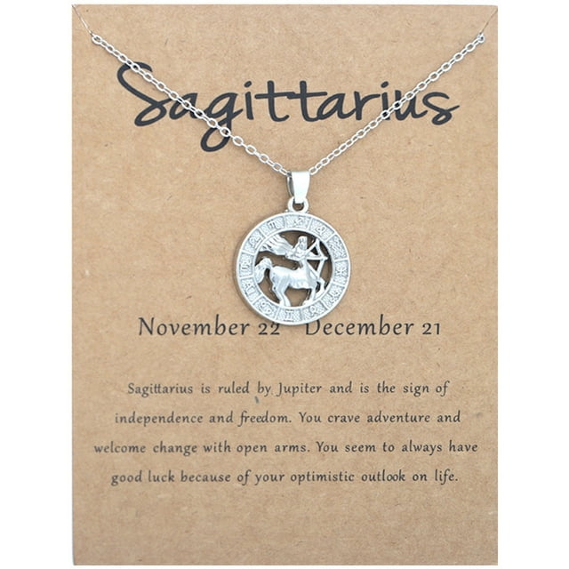 Fiudx Collar In Zodiaco, Colgante En Constelación, Regalo de Cumpleaños para Mujeres, Regalo de Vacaciones para Niñas, Joyería de Uso Diario, Regalo para Familiares y Amigos, Chapado En Aleación de 2