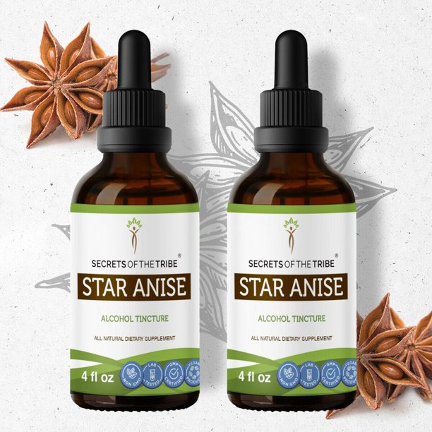 Star Anise Tincture Alcohol Extract, Organic Star Anise (Illicium verum
