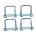 thumbnail image 2 of HILABEE 4 Pieces U Bolt Brackets Accessories Heavy Duty for Trailers Trucks Rvs 7.94x10.5 cm, 2 of 9