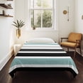 thumbnail image 4 of Turquoise Black Stripe Large Tapestry for Bedroom Wall Hanging Tapestry,Modern Abstract Coarse Striped Ceiling Backdrop Tapestries Poster Blanket Wall Decor for Teens Room Living Room Dorm 86" x 104", 4 of 8