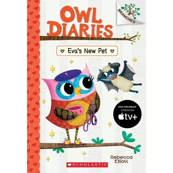 Pre-Owned Eva's New Pet: A Branches Book (Owl Diaries #15): Volume 15 (Paperback) 1338745379 9781338745375
