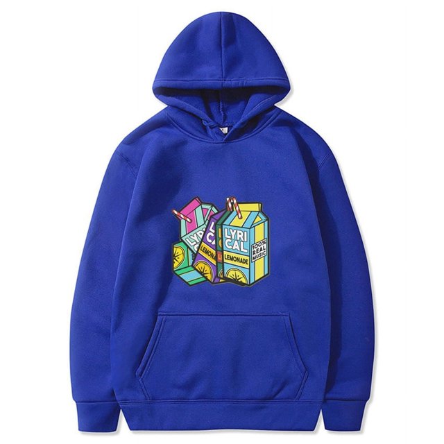 Lyrical Lemonade Lemon Print Plus Velvet Hooded Sweatshirt For Men And Women