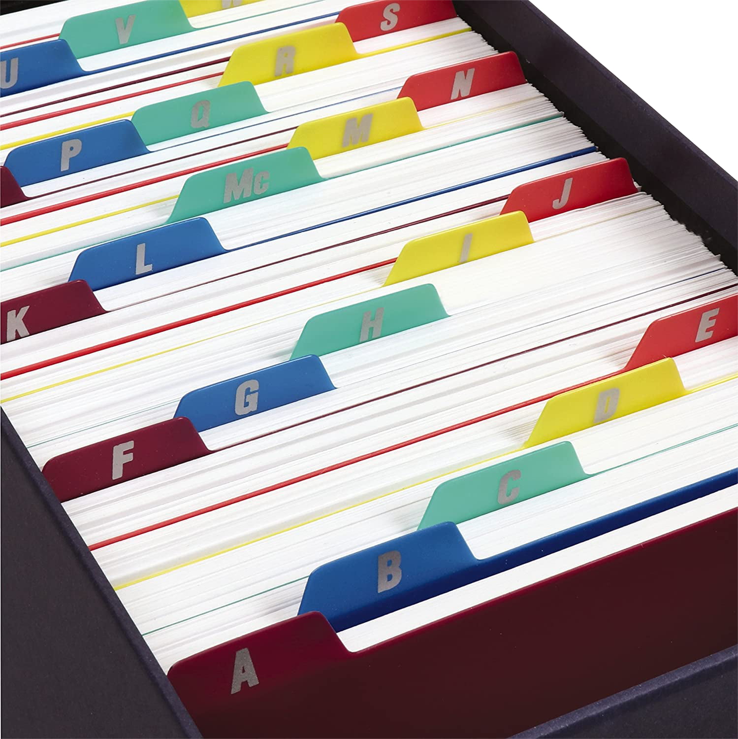 25 Guides per Set 73154 Assorted Colors A-Z Oxford Poly Index Card Guides Alphabetical 4 x 6 Size 2 