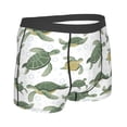 thumbnail image 2 of KLL Cute Turtle Men's Cotton Boxer Briefs Underwear-Small, 2 of 8