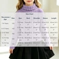 thumbnail image 3 of hotojiny Girls Turtleneck Sweater Long Sleeve Thermal Fall Winter Shirts Ribbed Knit Tops Casual Basic Layering Kids Outfit(Purple,9-10 Years), 3 of 6