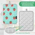 thumbnail image 6 of Yayeee Pot Holders Kitchen Heat Resistant with Pocket 7"x9.8" Cotton Oven Cooking Hot Pads, Strawberry Pattern, 6 of 7