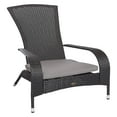 thumbnail image 7 of Coconino Wicker Outdoor Lounge Chair, Black, 7 of 7