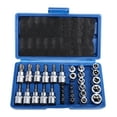 thumbnail image 3 of Yangbaojing 34Pcs Drive Male Female Torx Star Bit Socket E-Socket Set Handheld Tool with Storage Case, 3 of 9