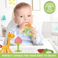 thumbnail image 3 of Sperric Teethers for Babies 0-6 Months - Newborn Infant Baby Chew Teething Toys - Freezer Safe Silicone Baby Teether - Fruits & Animal, 3 of 5