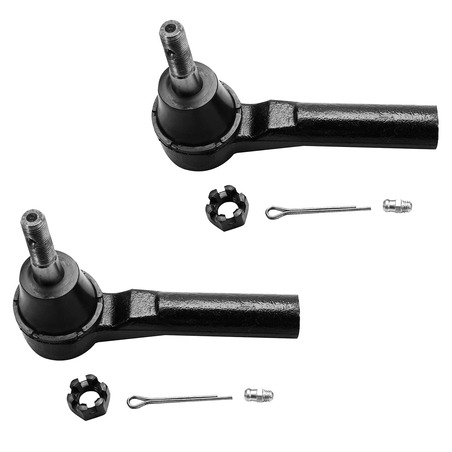 Detroit Axle - Front 12pc Suspension Kit for 2007-2010 Sebring, 2008-2014 Dodge Avenger, 2 Lower Control Arms 2 Ball Joints 4 Outer and Inner Tie Rods 2 Sway Bars 2 Boots + Bellows Replacement
