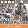 thumbnail image 4 of Findosom 3pcs Boho Kitchen Rug Set, Farmhouse Kitchen Runner Rugs and Mat, Washable Non Slip Kitchen Mats Vintage Kitchen Floor Mat Carpet for Hallway Laundry Room Sink 20"x32"+20"x47"+20"x59" Brown, 4 of 8