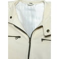 thumbnail image 6 of Men's Ivory Leather Jacket, 6 of 7