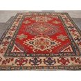 thumbnail image 2 of Super Kazak Caucasion Geometric Mahal Traditional Veg Dyed Hand Knotted Rug Carpet (4.8 x 3.9)', 2 of 9