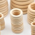 thumbnail image 5 of 70mm Juego de anillos de madera Natural Hemu para adornos navideños, conectores, fabricación de joyas, 5 of 5