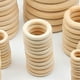 thumbnail image 5 of 40mm Juego de anillos de madera Natural Hemu para adornos navideños, conectores, fabricación de joyas, 5 of 5