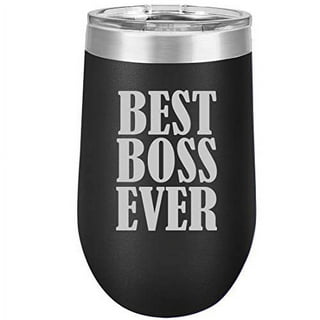 World's Best Boss Ever Stainless Steel Double Wall Vacuum