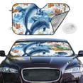thumbnail image 2 of Fotbe Marine Animals Car Windshield Sunshade | Sun Visor Protector Front Window Shade, Keeps Out UV Rays, Keeps Your Vehicle Cool-Medium, 2 of 7