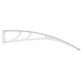thumbnail image 4 of CTIRCHIU White Reinforced PVC Awning Bracket for Patio Doors and Window Canopy Support Hardware, 4 of 8