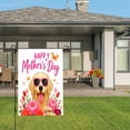thumbnail image 3 of AmhNF Happy Mothers Day Dog With Sunglasses And Flowers Garden Flag For Home Outdoor Garden Yard Decor 12x18 inch, 3 of 5